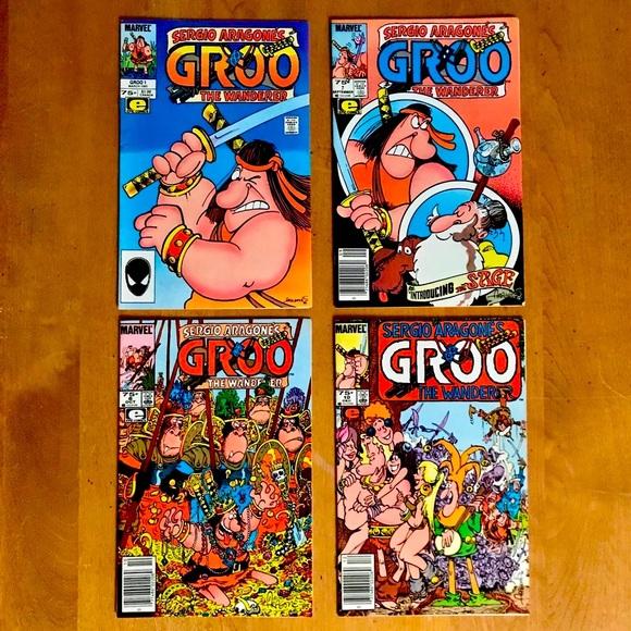 Marvel Other - Groo issues #1, #7, #8, #10
